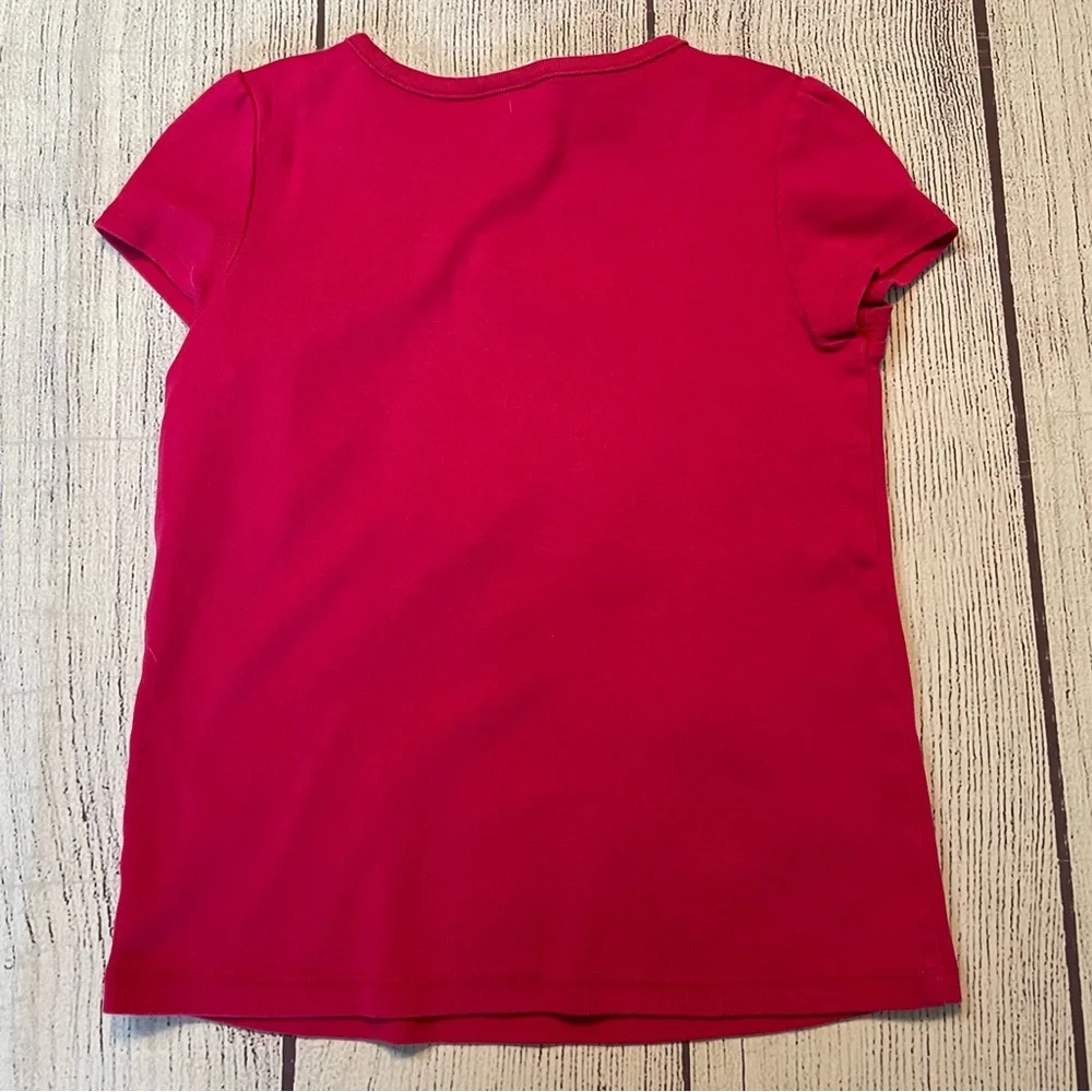 Gymboree Preppy Puppy Pink Short Sleeve Shirt Size 7